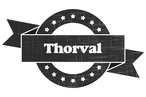 Thorval grunge logo