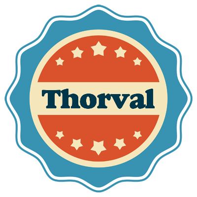 Thorval labels logo