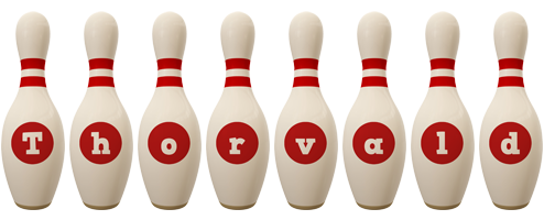 Thorvald bowling-pin logo