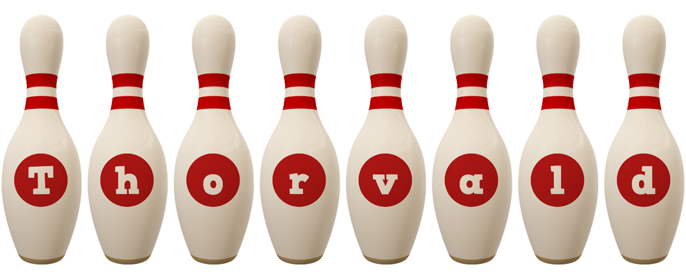 Thorvald bowling-pin logo