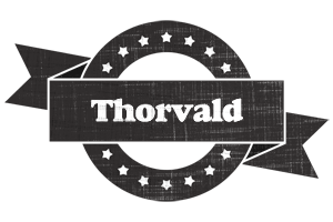 Thorvald grunge logo