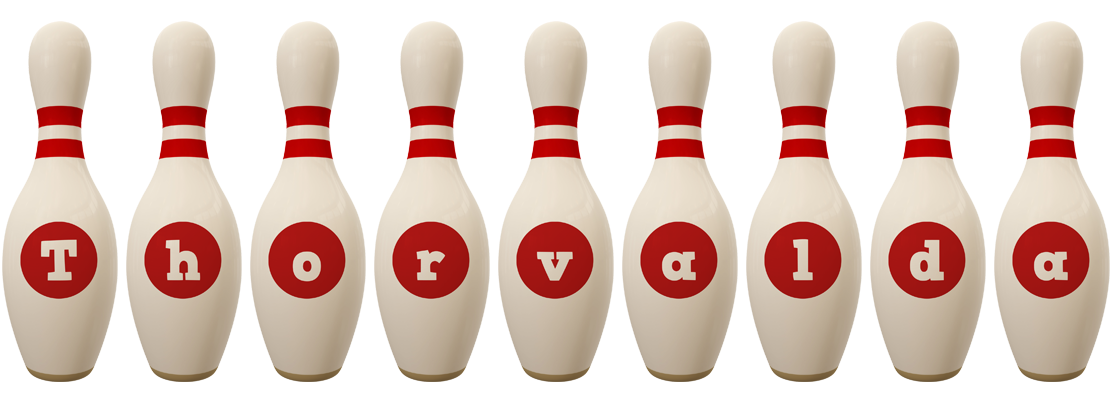 Thorvalda bowling-pin logo