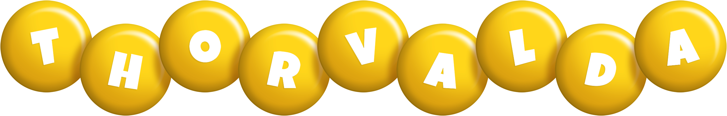 Thorvalda candy-yellow logo