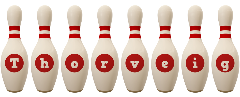 Thorveig bowling-pin logo