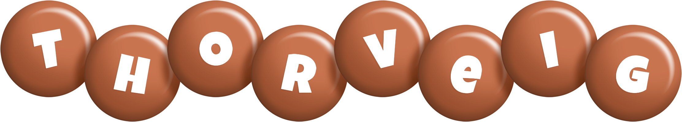 Thorveig candy-brown logo