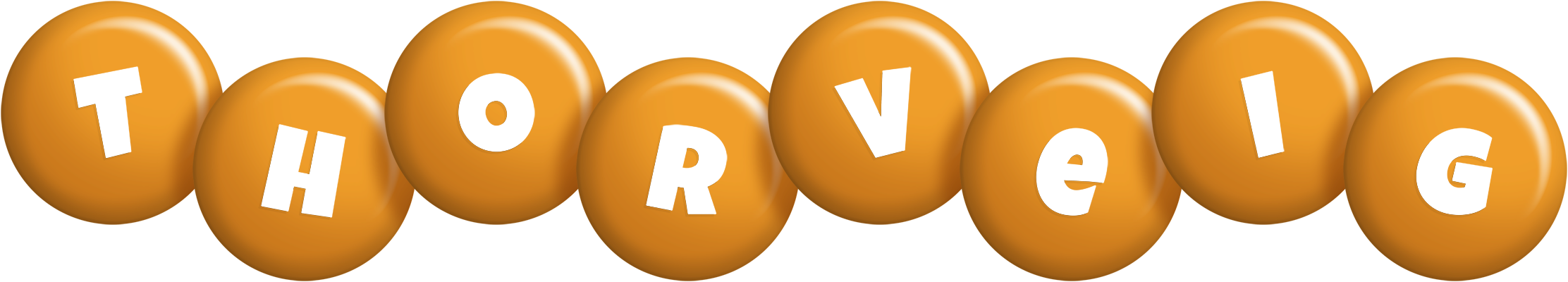 Thorveig candy-orange logo