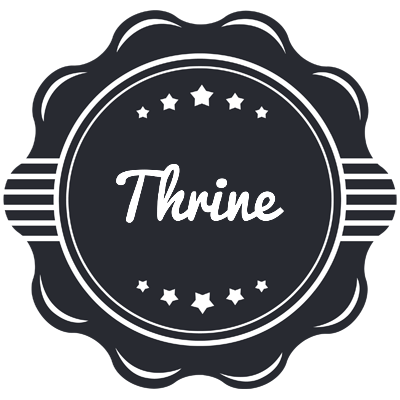 Thrine badge logo