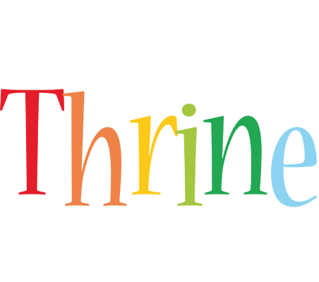 Thrine birthday logo