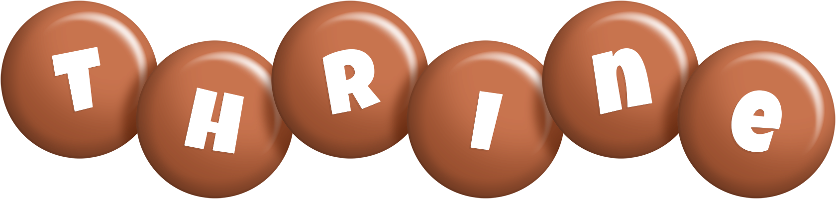 Thrine candy-brown logo