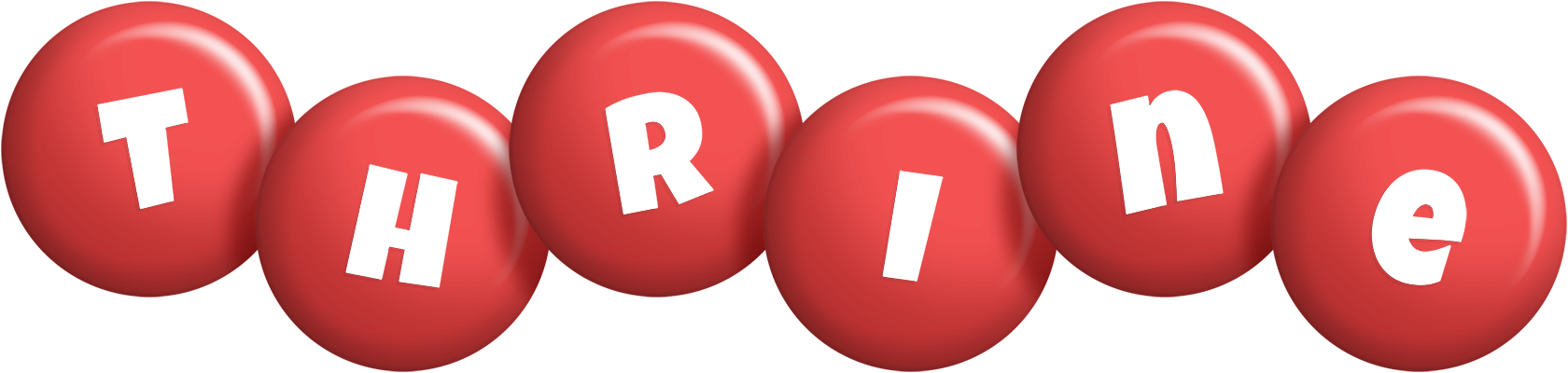 Thrine candy-red logo