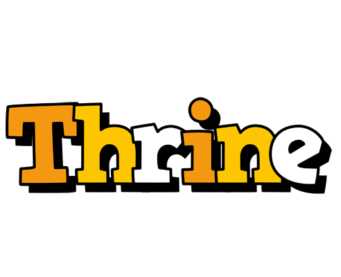 Thrine cartoon logo