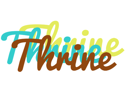 Thrine cupcake logo