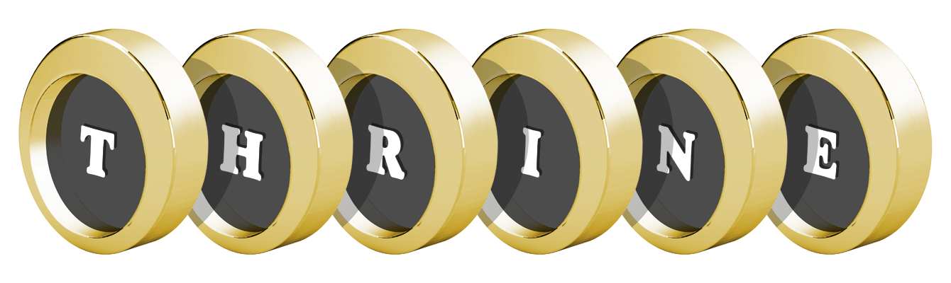 Thrine gold logo