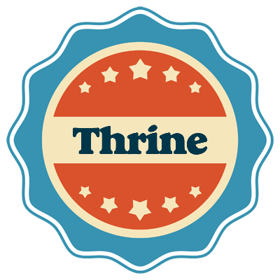 Thrine labels logo