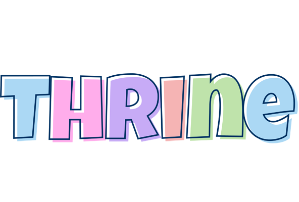 Thrine pastel logo