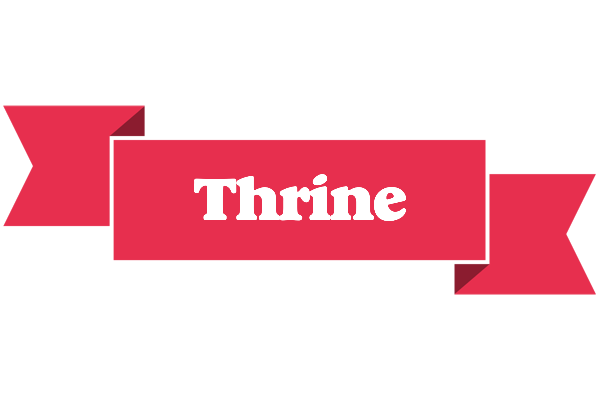 Thrine sale logo