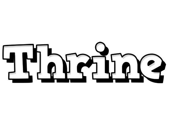 Thrine snowing logo