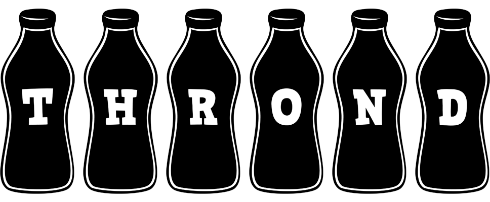 Thrond bottle logo