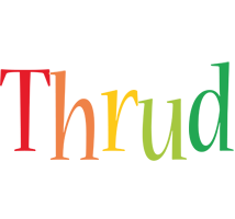 Thrud birthday logo