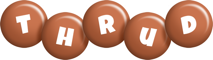 Thrud candy-brown logo