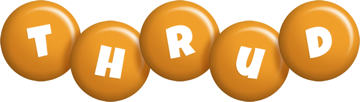 Thrud candy-orange logo