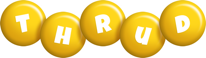 Thrud candy-yellow logo