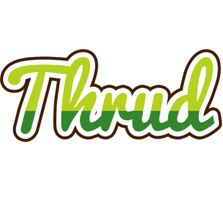 Thrud golfing logo
