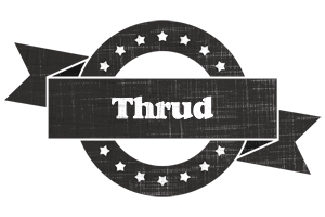 Thrud grunge logo