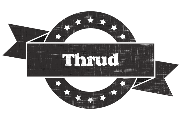 Thrud grunge logo