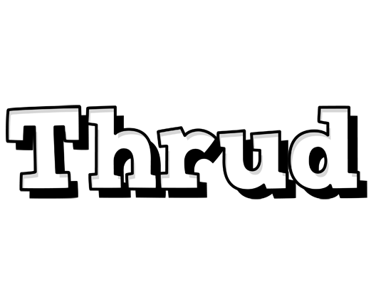Thrud snowing logo