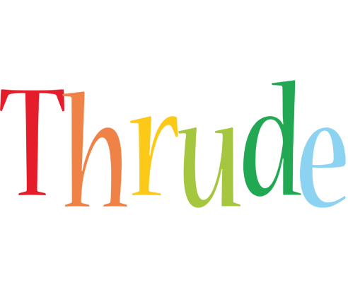 Thrude birthday logo