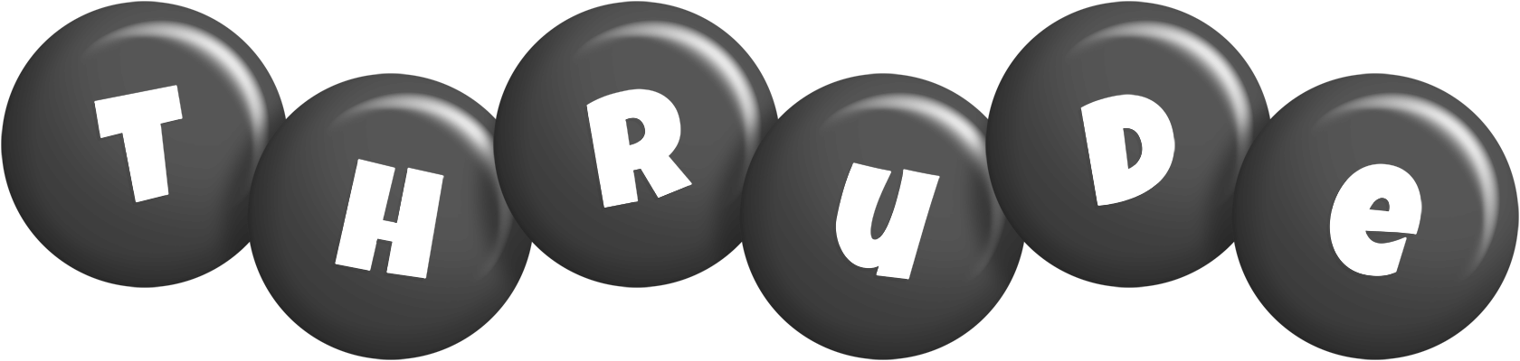 Thrude candy-black logo
