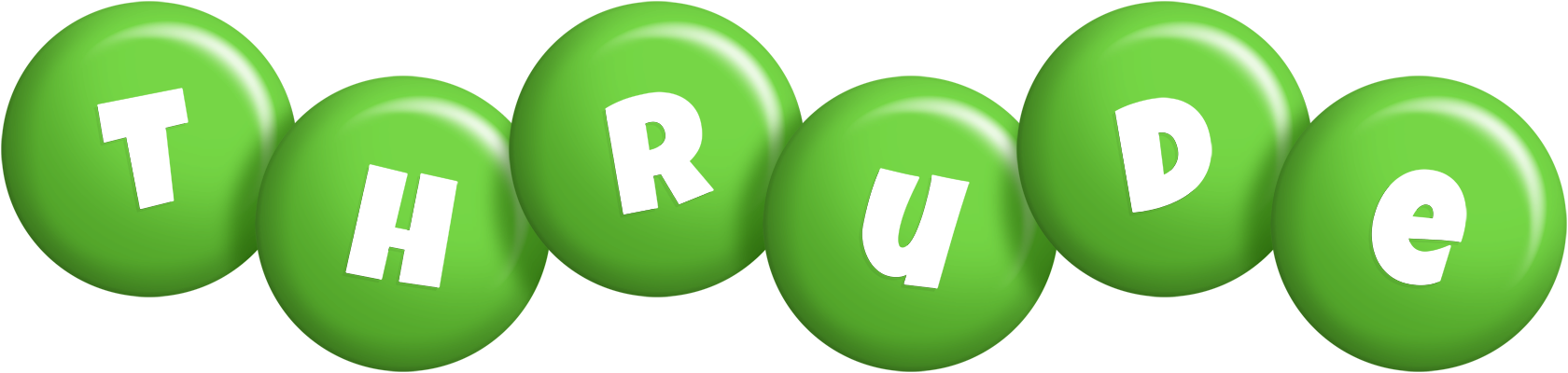 Thrude candy-green logo
