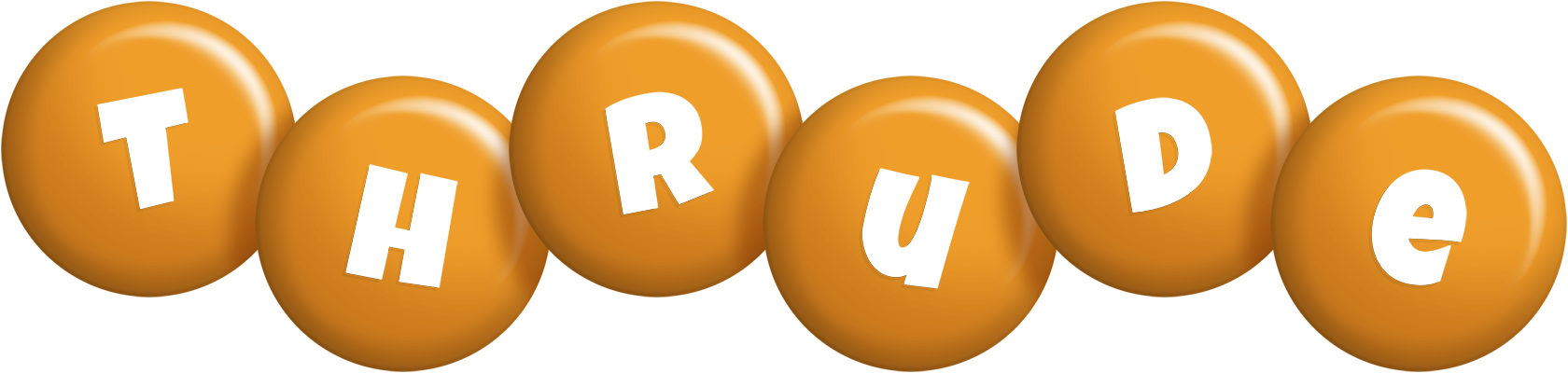 Thrude candy-orange logo