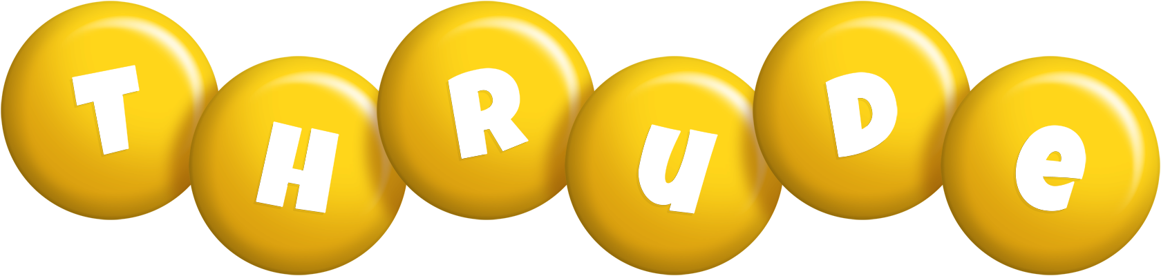 Thrude candy-yellow logo