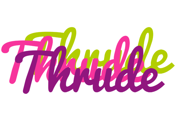 Thrude flowers logo