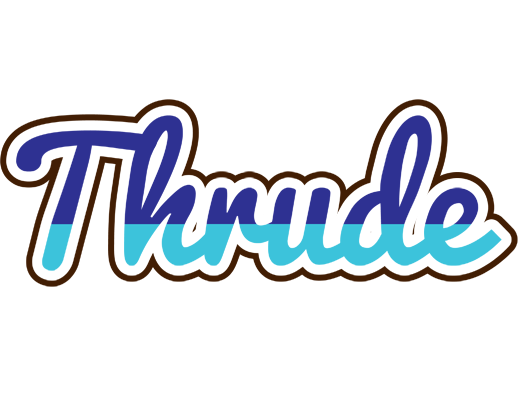 Thrude raining logo