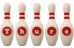 Thure bowling-pin logo