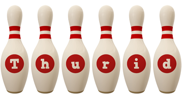 Thurid bowling-pin logo