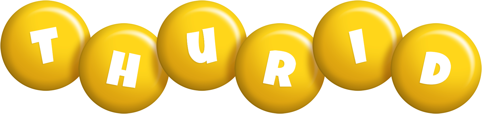 Thurid candy-yellow logo