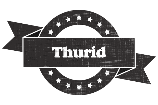 Thurid grunge logo