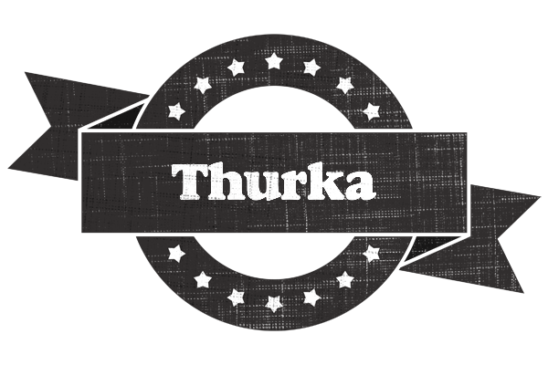 Thurka grunge logo