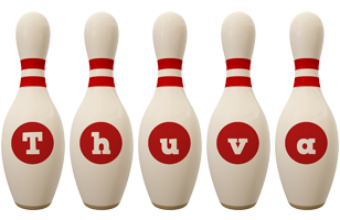 Thuva bowling-pin logo