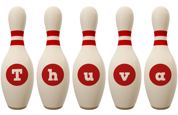 Thuva bowling-pin logo