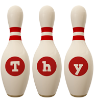 Thy bowling-pin logo