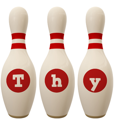 Thy bowling-pin logo