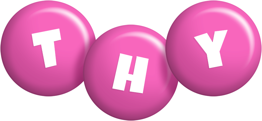 Thy candy-pink logo