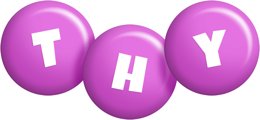 Thy candy-purple logo