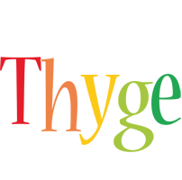 Thyge birthday logo