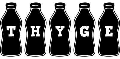 Thyge bottle logo